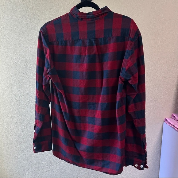 H&M Burgundy and Navy Checkered Shirt - Picture 4 of 7